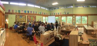 Natural Start Alliance The indoor classroom at Elachee Nature Preschool