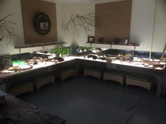 Natural Start Alliance An extended light table at Turning Sun School.